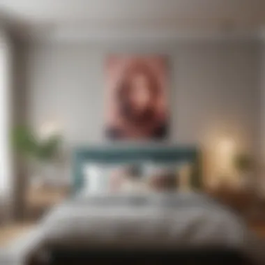 Serene bedroom with a calming color scheme