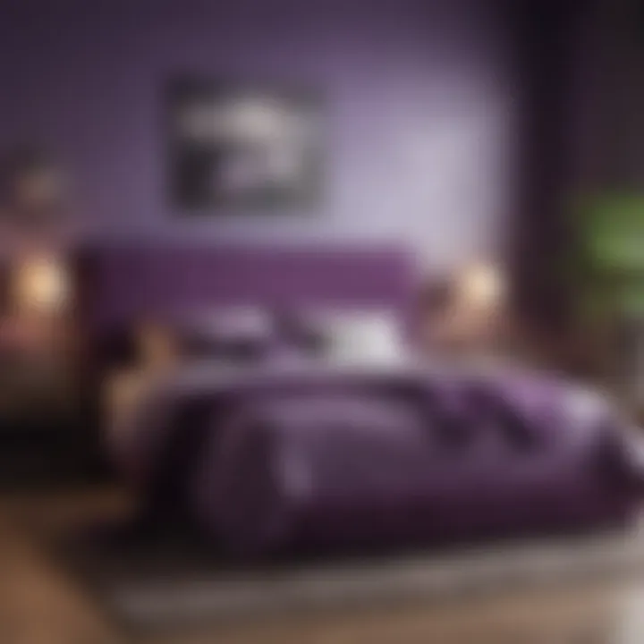 Practical tips for integrating purple in diverse bedroom styles