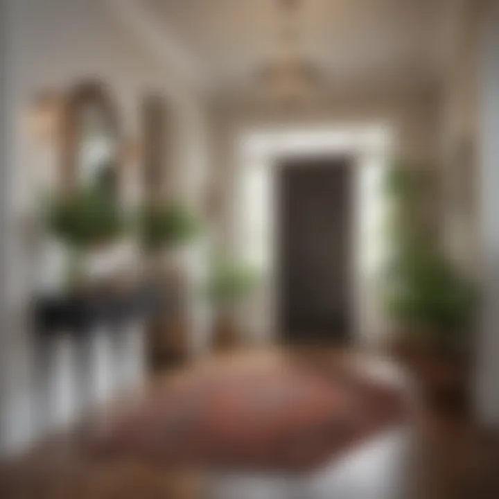 Welcoming entryway with effective staging