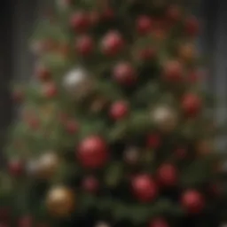 A beautifully decorated Christmas tree showcasing a blend of traditional and modern ornaments.
