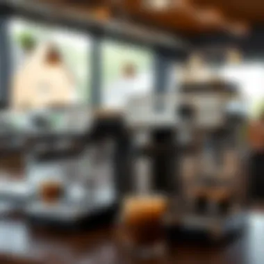 Comparison of Coffee Machine Types Visual representation of different coffee machine types lined up for comparison