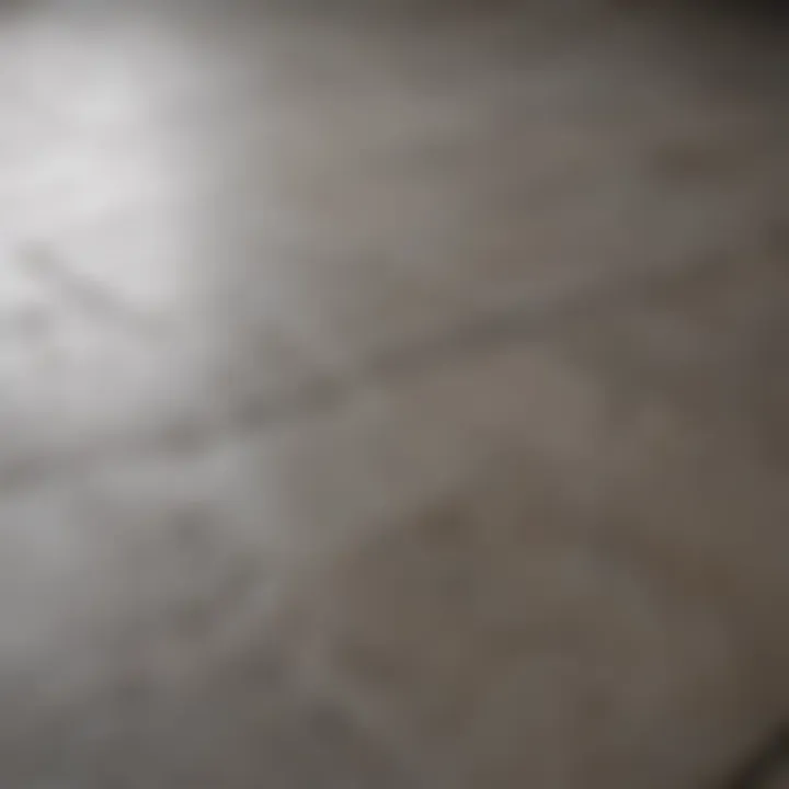 Before and after comparison of grout cleaning
