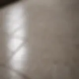 Close-up view of clean grout lines between floor tiles