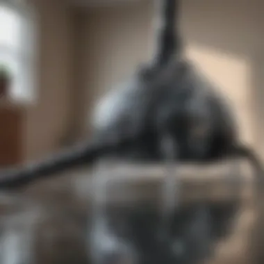 Close-up of Shark vacuum's powerful suction technology