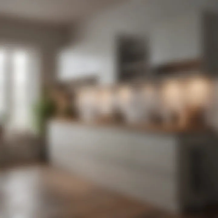 Various paint types displayed for cabinetry