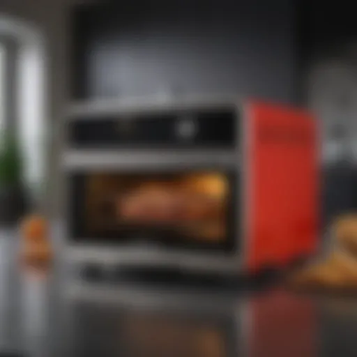 Sleek design of an air fryer convection oven showcasing modern aesthetics.