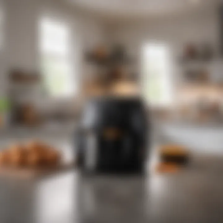 User-friendly air fryer in a kitchen setting