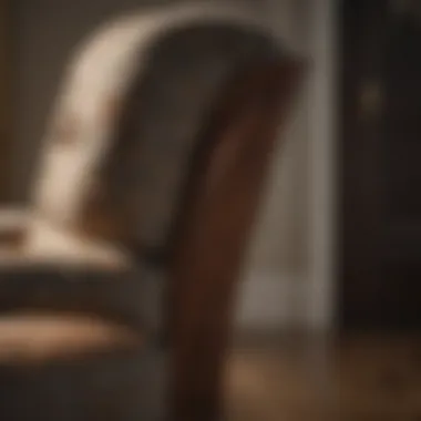 Rich Upholstery of a Traditional Armchair Close-up of a traditional armchair featuring rich upholstery