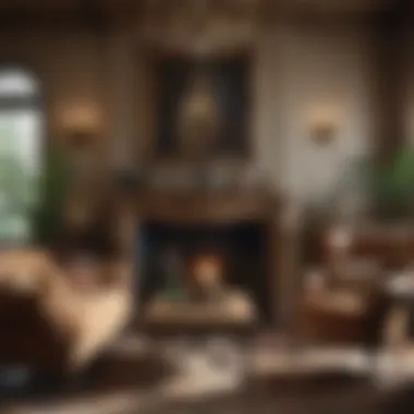 Antique Decor in a Traditional Living Room Stylishly arranged traditional living room with antique decor
