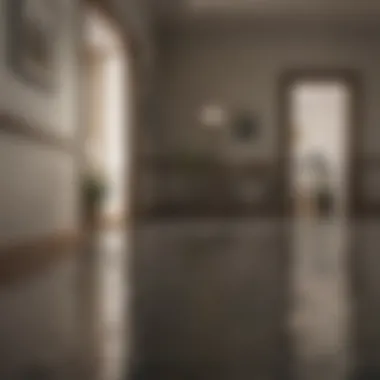 Preventative measures displayed in a residential setting to avoid water damage.
