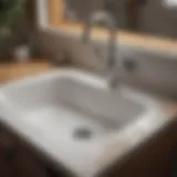Diagram showing common causes of sink blockages