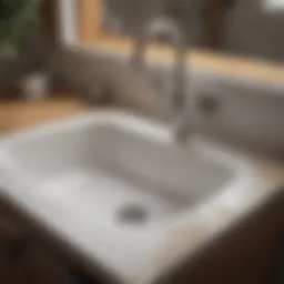 Diagram showing common causes of sink blockages