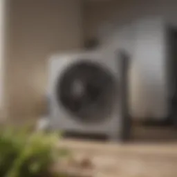 Diagram showcasing central air conditioning system components