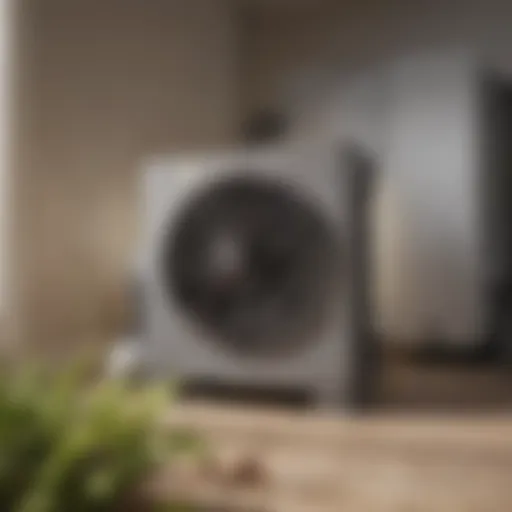 Diagram showcasing central air conditioning system components