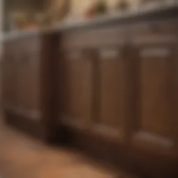 Before and after cabinet resurfacing comparison