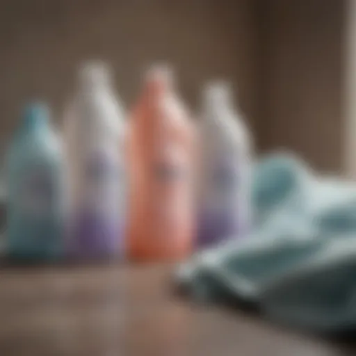 Selection of various fabric softener types