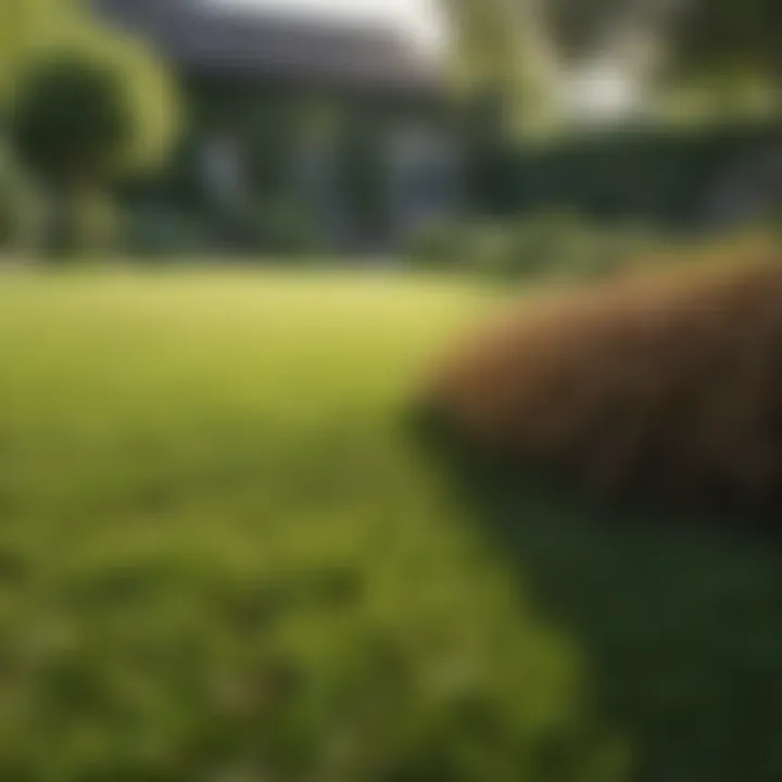 A well-maintained lawn thriving after thatching