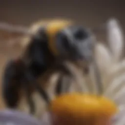 Close-up of a carpenter bee on a flower