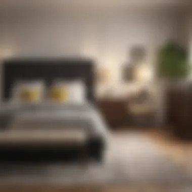 Designing a Bedroom with a Queen Bed Illustration depicting how to design a bedroom around a queen bed.