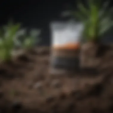 Soil Testing for Optimal Fertilization Soil test kit alongside a chart showing nutrient levels