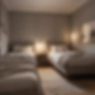 Optimizing Small Spaces with Twin Beds Stylish twin bed arrangement in a small room