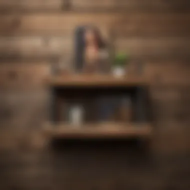 Reclaimed Wood: A Blend of Function and Nature Stylish utility wall shelf made of reclaimed wood
