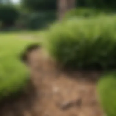 Lawn Resilience Through Nematode Application Healthy lawn with minimal grub damage