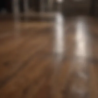 Comparative Results of Vinegar Cleaning Before and after cleaning hardwood floors