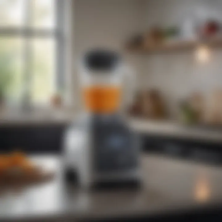 A Vitamix model with design aesthetics in a modern kitchen