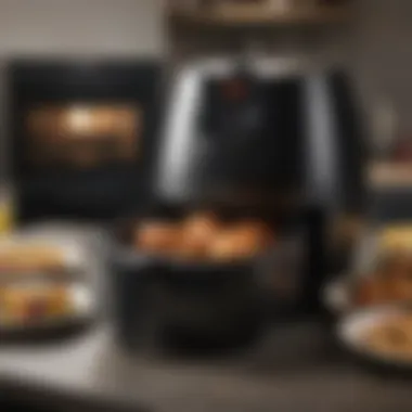 An array of delicious dishes prepared using the Vortex Plus 10 Quart Air Fryer Oven