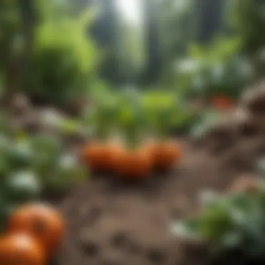Vegetable Life Cycles Illustration of vegetable life cycles