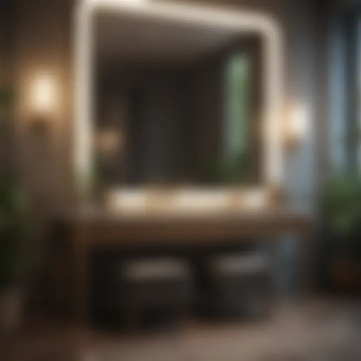 Luxury vanity showcasing high-end materials