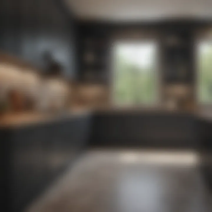 Custom cabinetry options displayed in a showroom