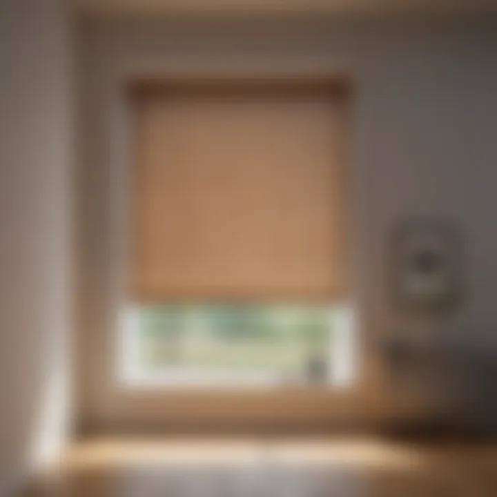 Minimalistic blinds enhancing a small window