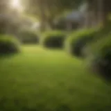 Lush Zoysia grass in a well-maintained lawn