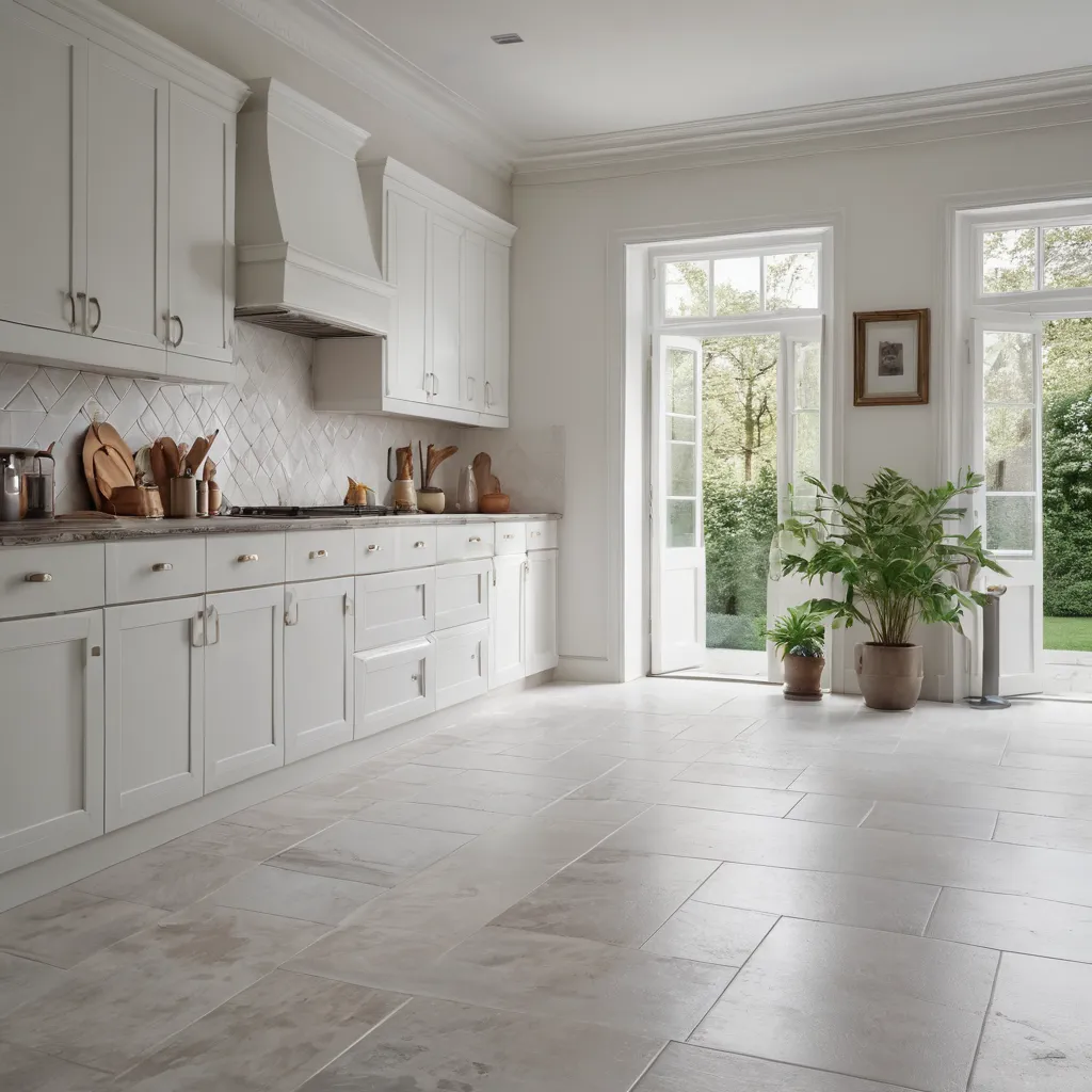 Designing with White and Tile Floors in Kitchens